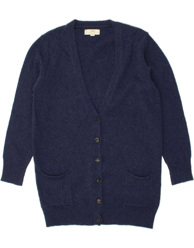 MARLBORO CLASSICS Womens Cardigan Sweater UK 16 Large Navy Blue Budget-friendly sweaters