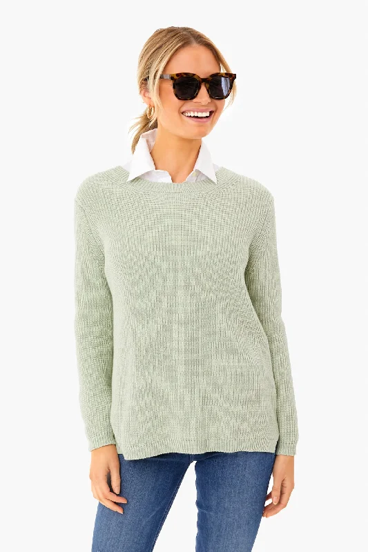 Pistachio Emma Shaker Sweater Must-have sweaters for this season