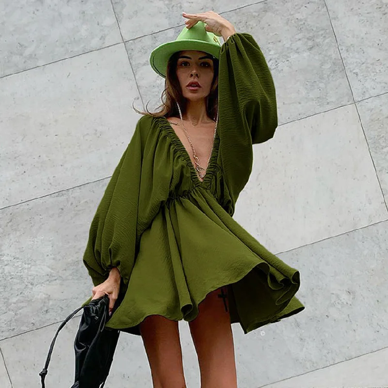 Vintage Designed Green Fall Mini Dresses ASOS mini dresses