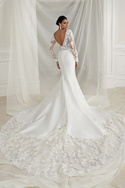 88267 Silk Bridal Dress