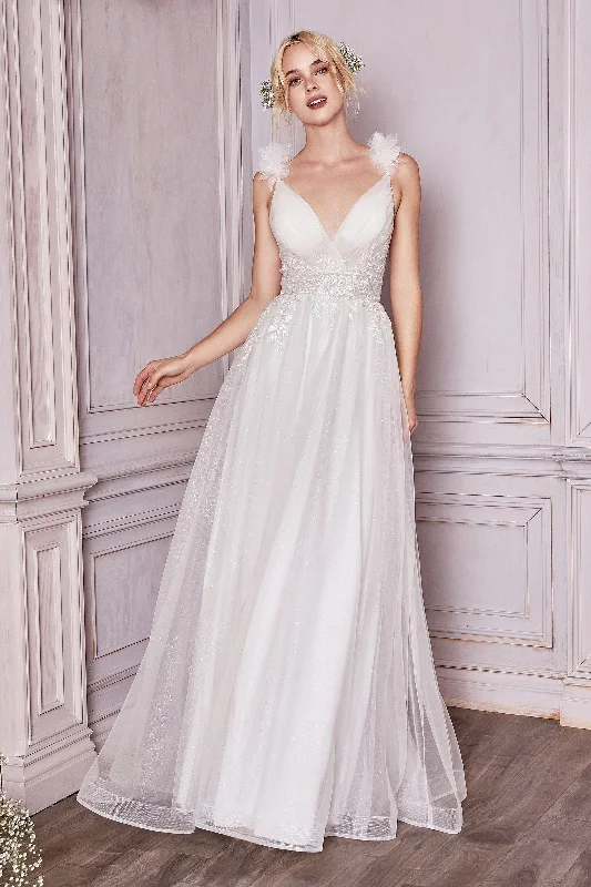 **Cinderella Divine: Enchanting Wedding Dress for the Modern Princess (CD971W)** Sleeveless Wedding Dress