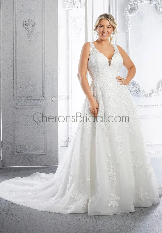 Julietta - 3327 - Carla - Cheron's Bridal, Wedding Gown Romantic Satin Dress