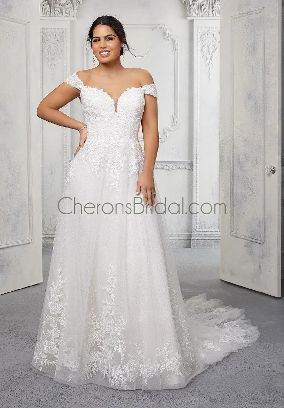 Julietta - 3326 - Carol - Cheron's Bridal, Wedding Gown Elegant Lace Gown