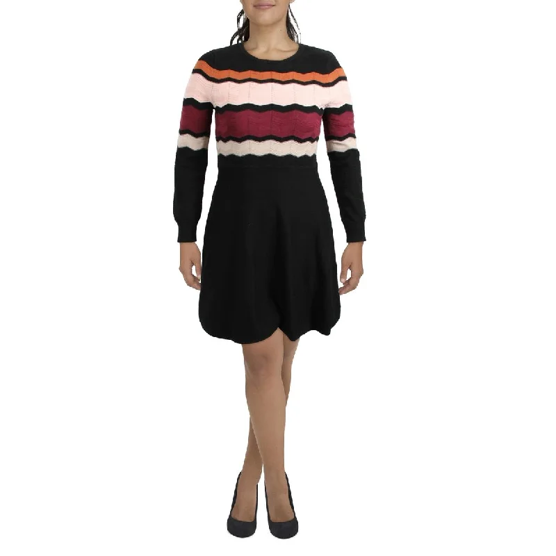 Womens Ribbed Midi Sweaterdress Y2K midi dresses