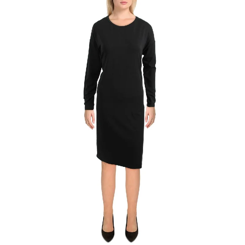 Womens Tencel Boxy Midi Dress Holiday midi dresses