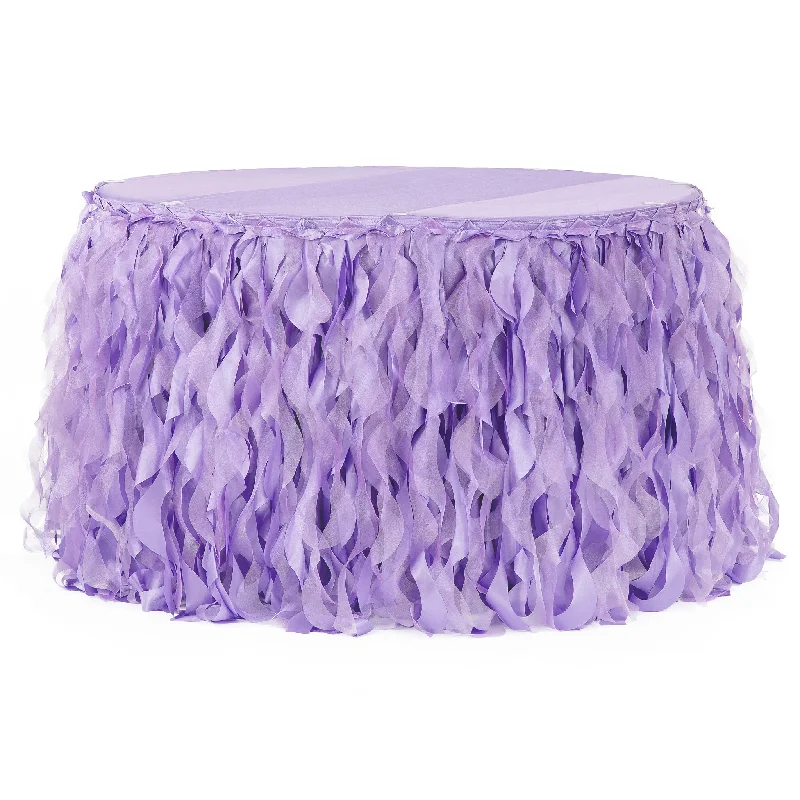 Curly Willow 14ft Table Skirt - Victorian Lilac/Wisteria Color block unclassified skirts