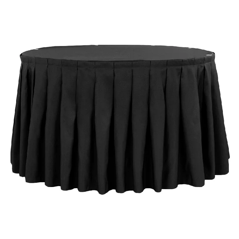 Polyester 14ft Table Skirt - Black Designer unclassified skirts