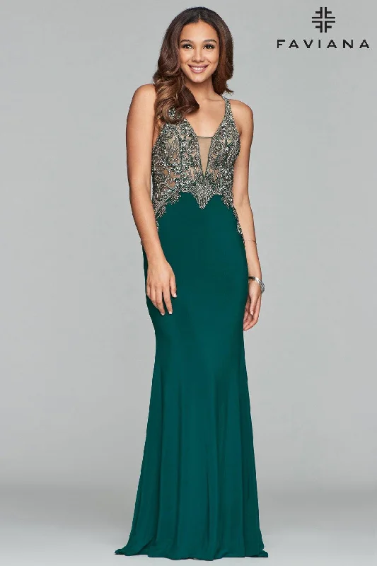 Faviana Long Formal Prom Dress S10002 Sale Fall maxi dresses