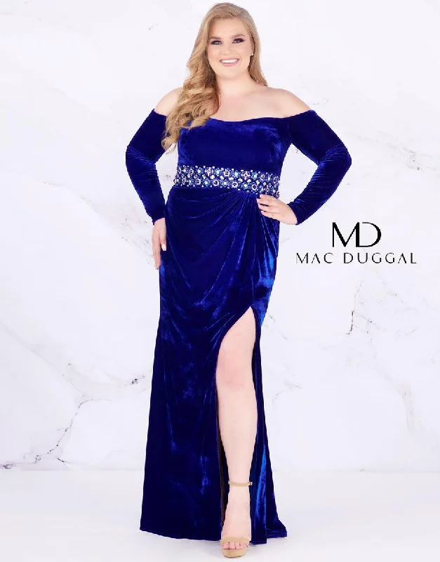 Mac Duggal Prom Long Dress Plus Size Y2K maxi dresses