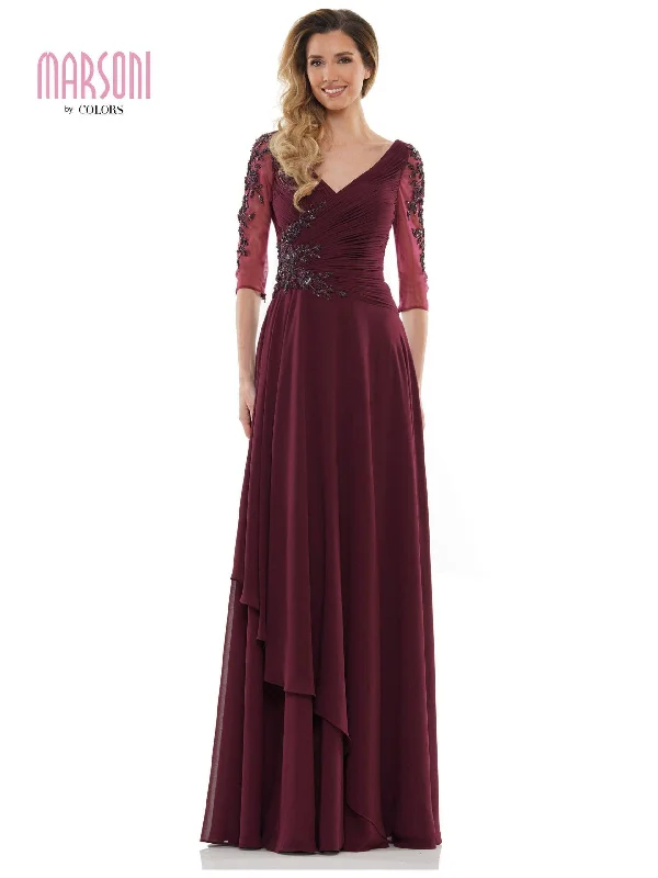 Marsoni Mother of the Bride Long Chiffon Dress 1135 Sale Best value maxi dresses