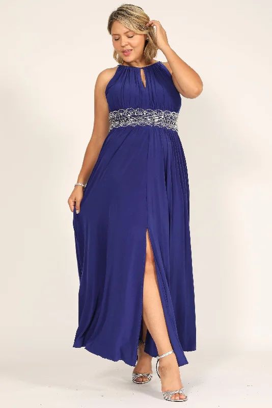 R&M Richards 1328 Long Formal Beaded Waist Dress Best maxi dresses for formal events