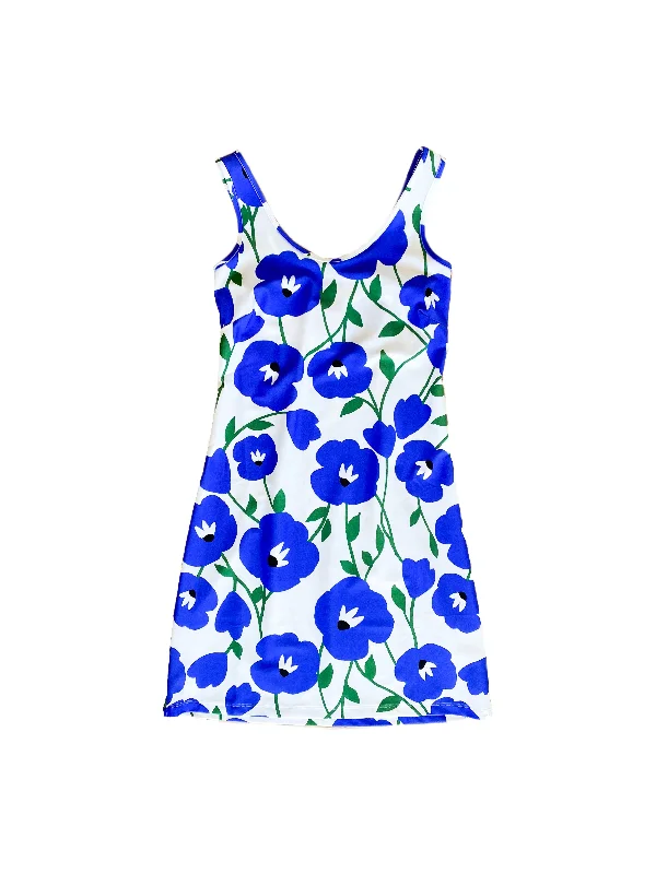 Bali Tank Dress Pop Art Flower Trendy Sleeveless Dress