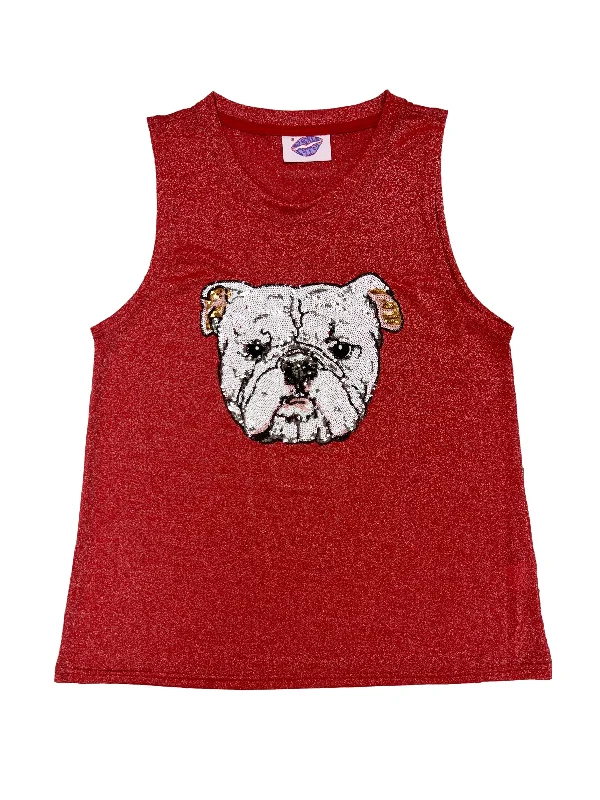 Glitter Bulldog Tank Tank Dress Combination