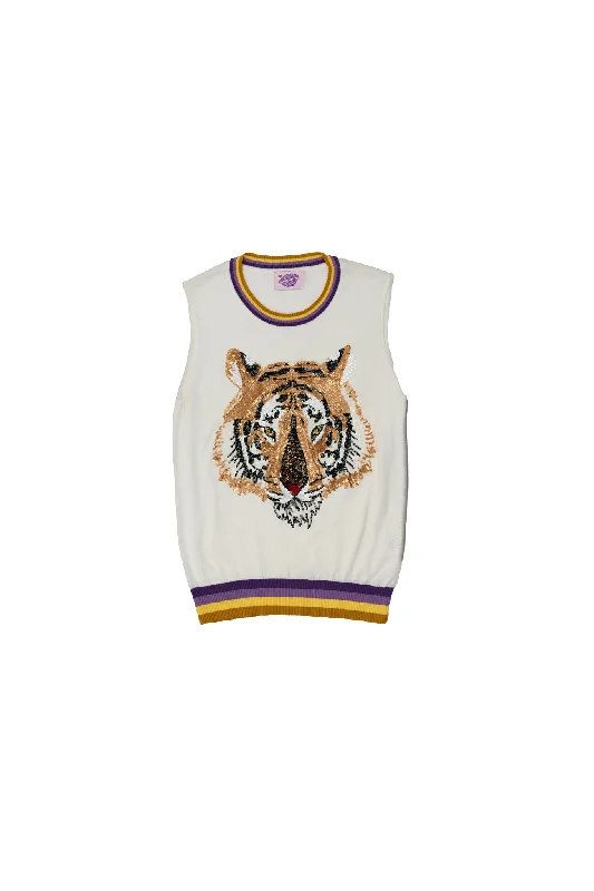 Knit Tiger Tank Sleeveless Bodycon Tank