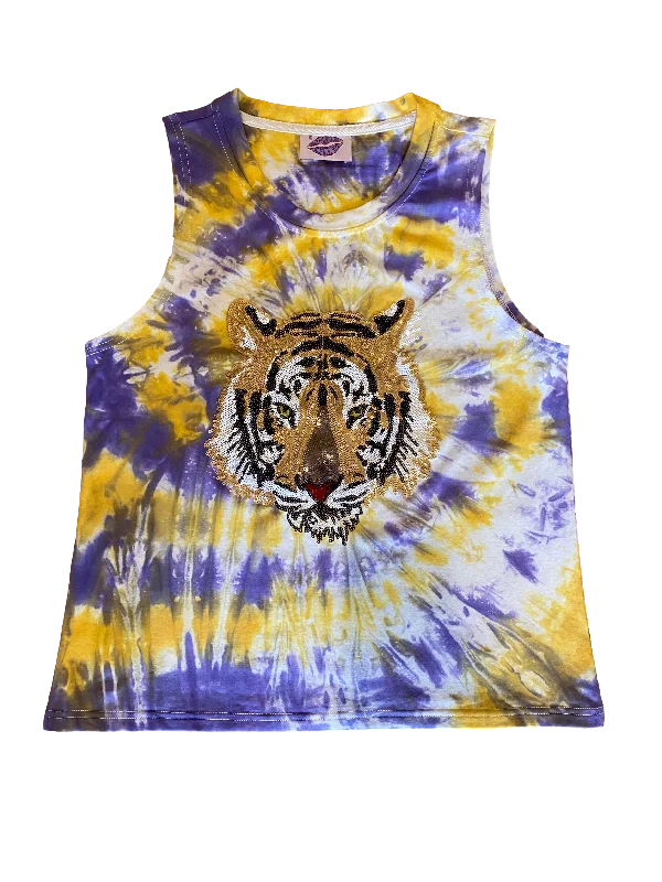 Tie dye tiger tank Tank Dress Style Look