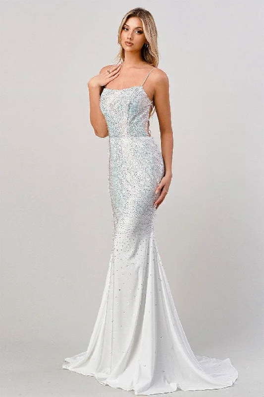 Cinderella Divine CD0179 - Fully Beaded Long Gown Discounted party dresses