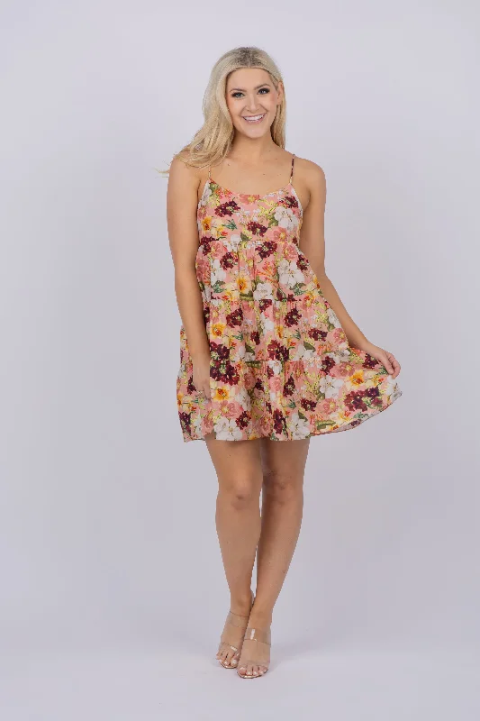 Alice + Olivia Collen Dress in Juniper Floral Rose Date night floral dresses