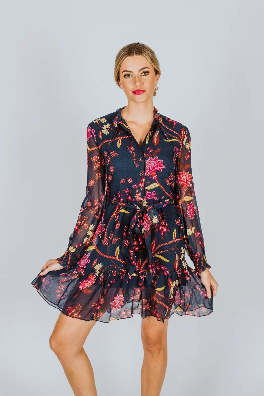 Cara Cara Blair Dress Ophelia Floral Midnight Wedding guest floral dresses