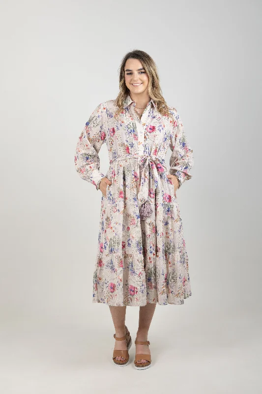 Flower Child Dress Floral Broderie Long floral dresses