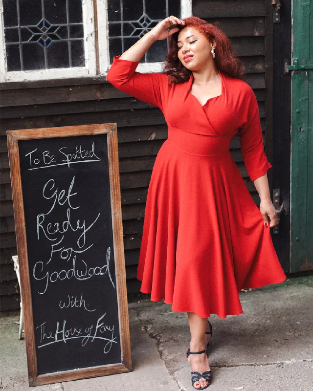 50s Grace Dress - Red Street style unclassified dresses