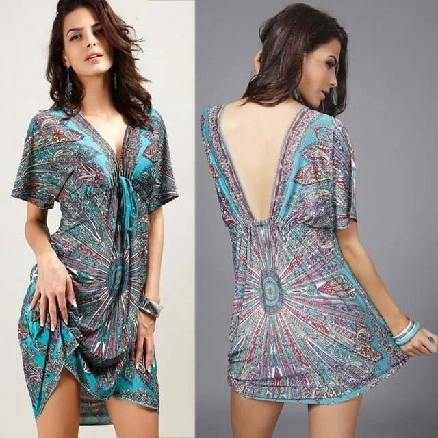 New Boho Tribal Dresses Denim unclassified dresses