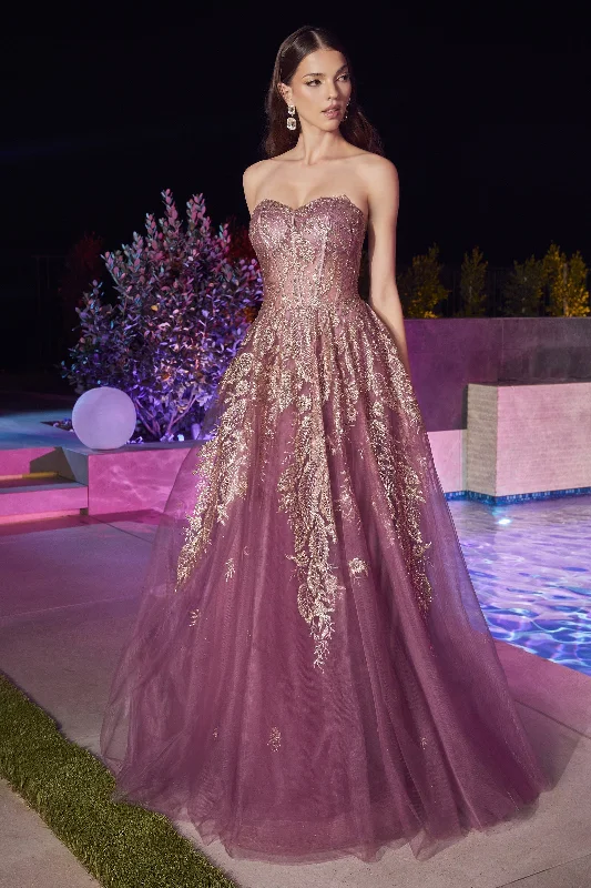 Cinderella Divine's Alluring Strapless Gown for Formal Occasions: J852 Chiffon unclassified dresses