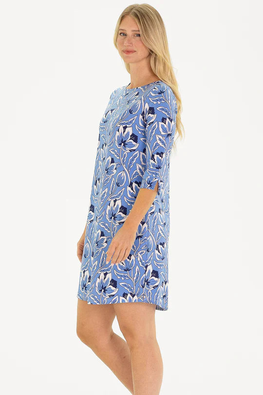 Duffield Lane Alicia Dress Blue Blossom Bold pattern unclassified dresses