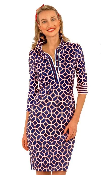 Gretchen Scott Everywhere Dress Lucy in the Sky with Diamonds Navy Beaded unclassified dresses