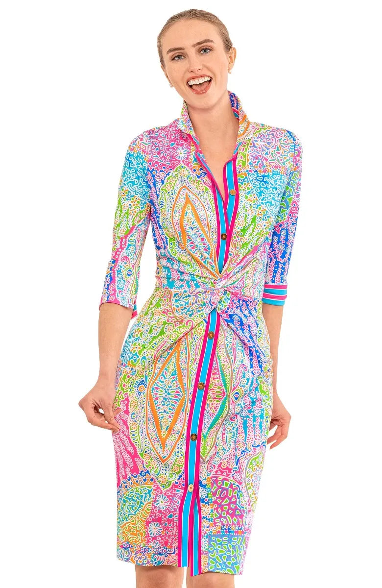 Gretchen Scott Twist & Shout Dress Grand Bazaar Brights Ruffled unclassified dresses