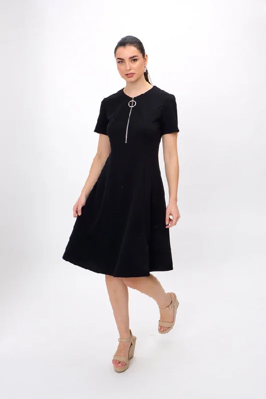 Joseph Ribkoff Fit and Flare Dress Style 242031 Black Lightweight unclassified dresses