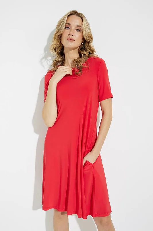 Joseph Ribkoff Dress Style #202130S Magma Red Long sleeve unclassified dresses