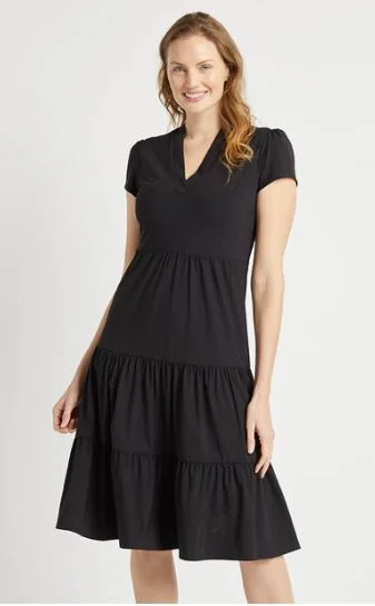 Jude Connally Libby Dress Lightweight Jude Cloth Black Luxury unclassified dresses