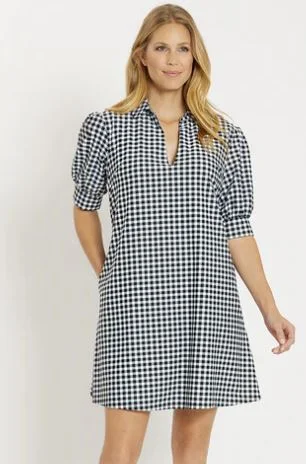 Jude Connally Emerson Dress Lightweight Jude Cloth Gingham Black Tulle unclassified dresses