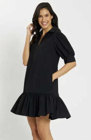 Jude Connally Tierney Dress Lightweight Jude Cloth Black Mesh unclassified dresses