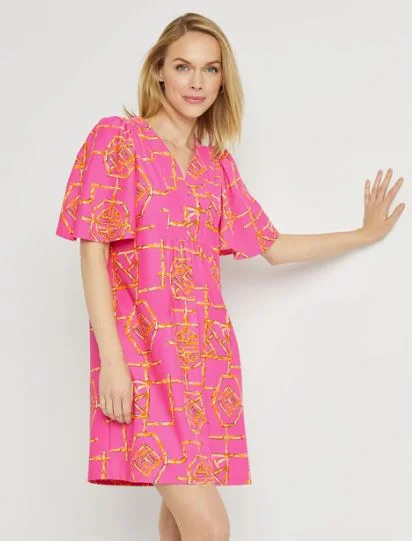 Jude Connally Willa Dress Jude Cloth Bamboo Lattice Pink/Apricot Lightweight unclassified dresses