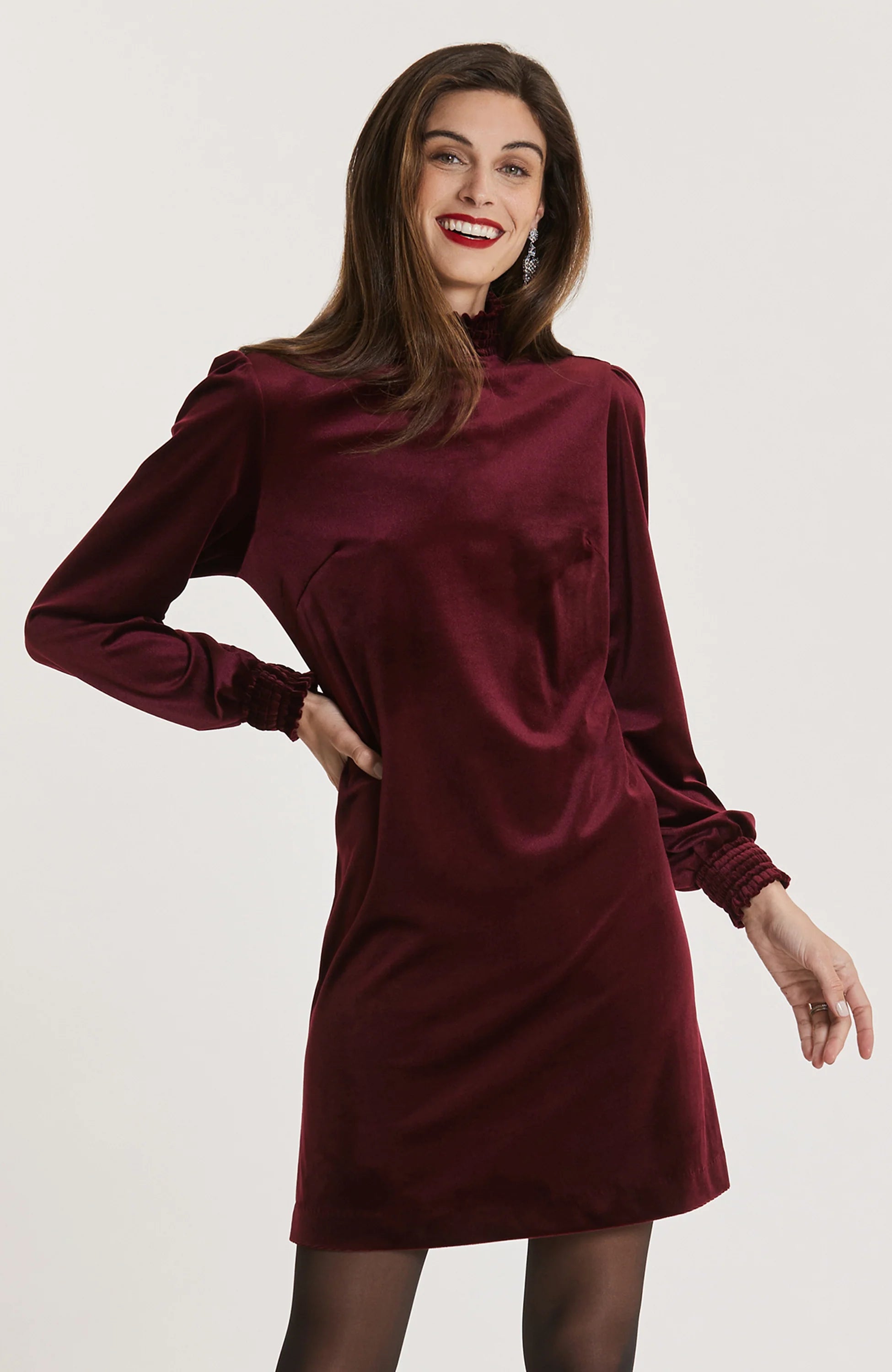 Tyler Boe Marni Velvet Dress Deep Berry Discounted unclassified dresses