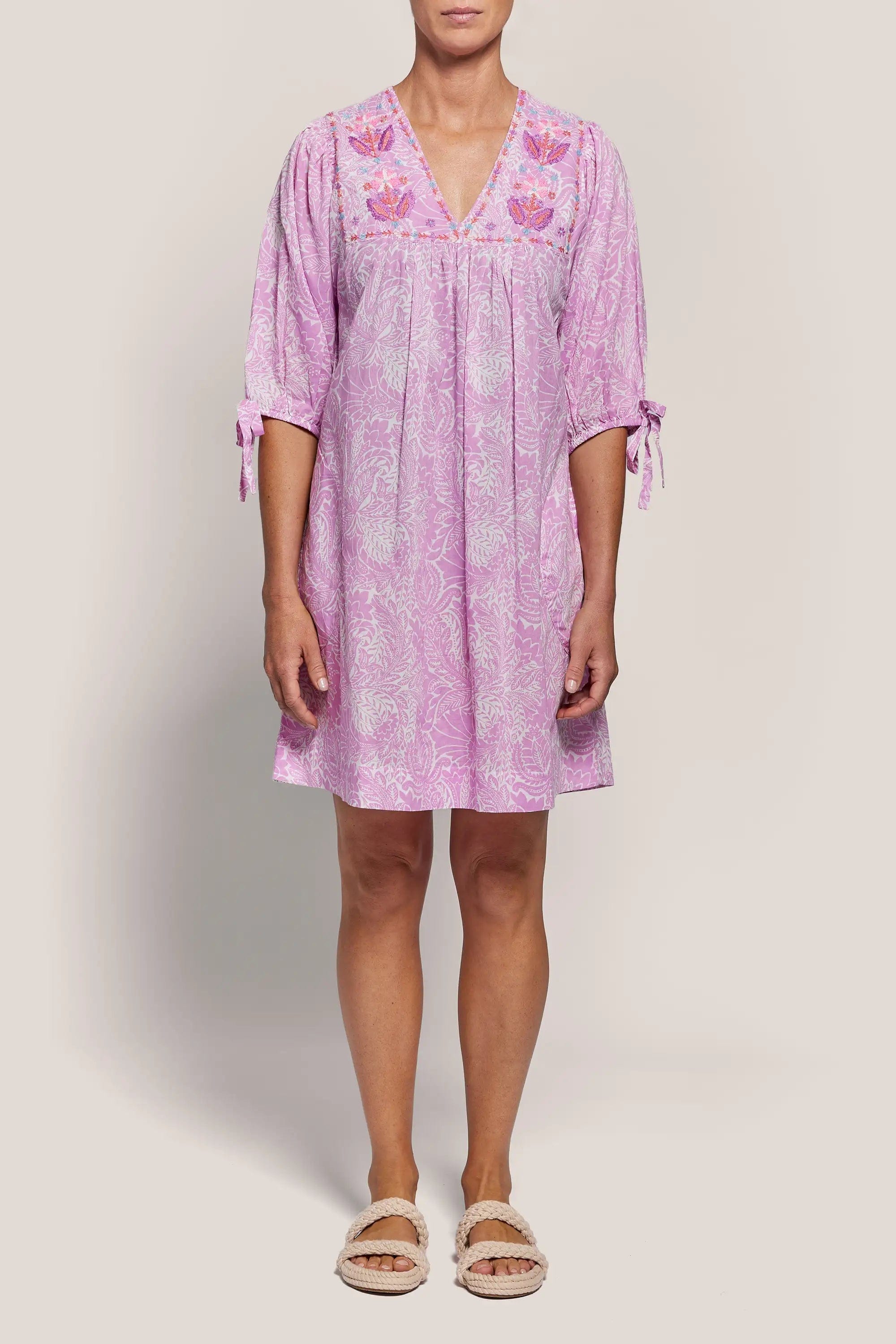 Daisy Embroidery Dress - 100% Organic Cotton Plus size unclassified dresses