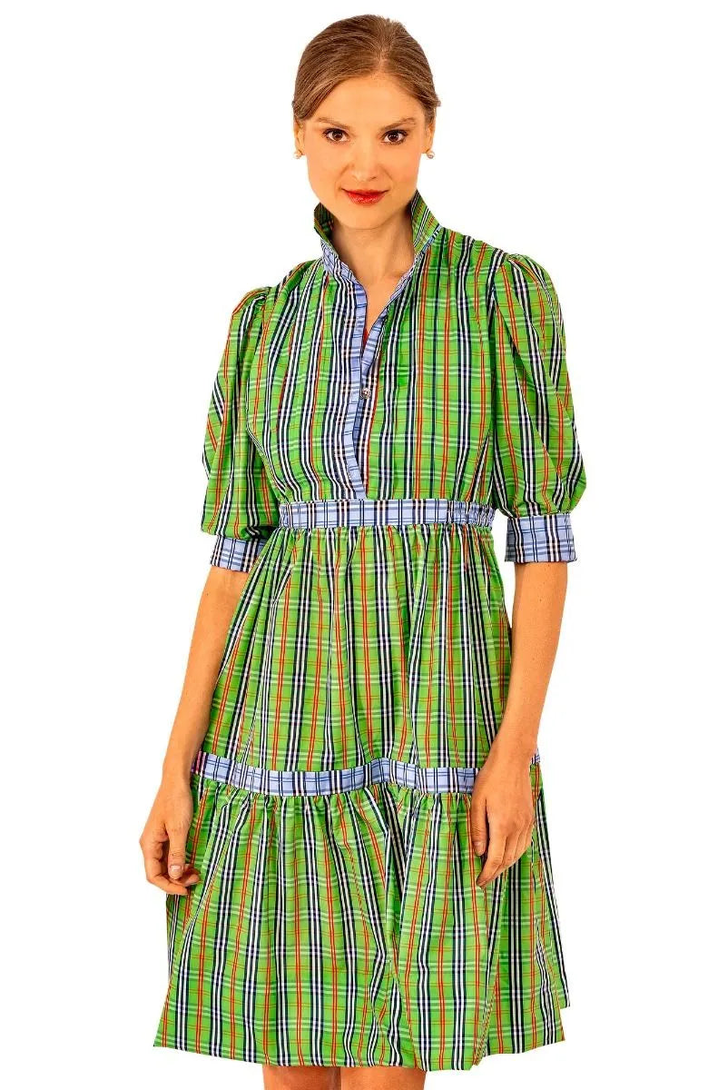 Gretchen Scott Damsel Dress Sunshine Plaid Green Lightweight unclassified dresses