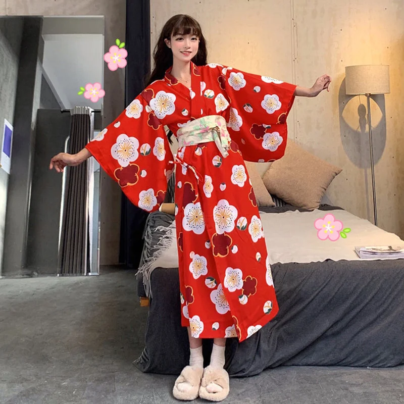 Japanese flower kimono dress yv30832 Sexy unclassified dresses