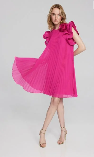 Joseph Ribkoff LDS Dress #241758 Shocking Pink Travel unclassified dresses