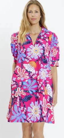 Jude Connally Emerson Dress Abstract Seaside Berry Women's unclassified dresses