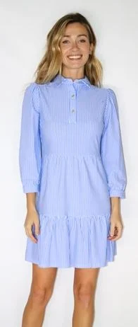 Jude Connally Henley Pinstripe Royal Sexy unclassified dresses