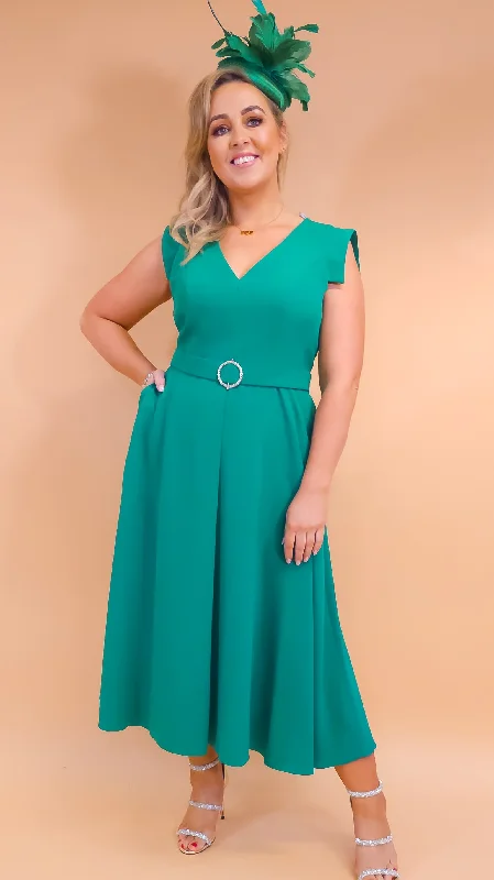 Maeve Green Dress Silk unclassified dresses