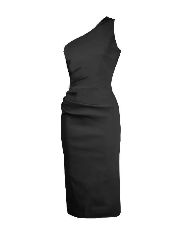 Norma Wiggle Dress in Black Monochrome unclassified dresses