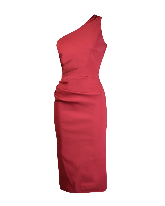 Norma Wiggle Dress in Wine Red Beaded unclassified dresses