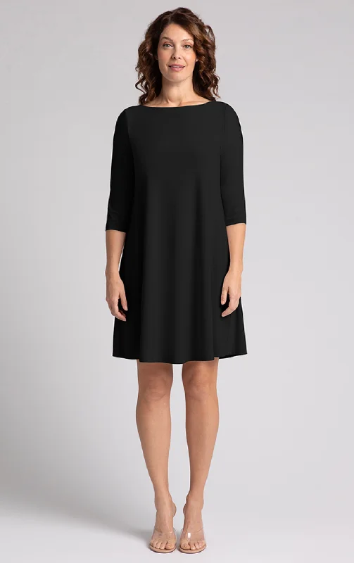 Nu Trapeze Dress 3/4 Sleeve Anniversary unclassified dresses