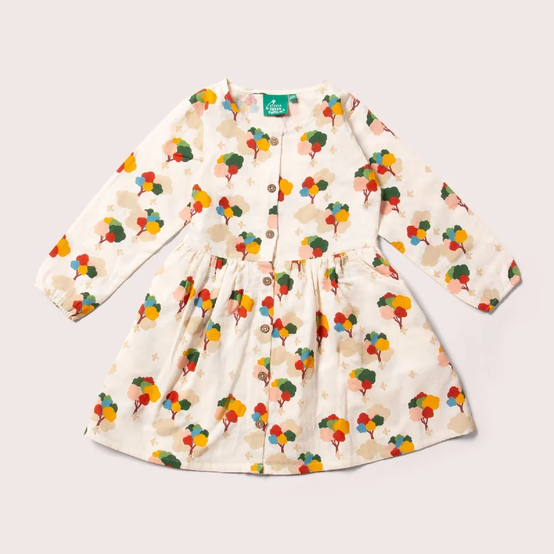 Rainbow Trees Comfy Pocket Dress Casual unclassified dresses