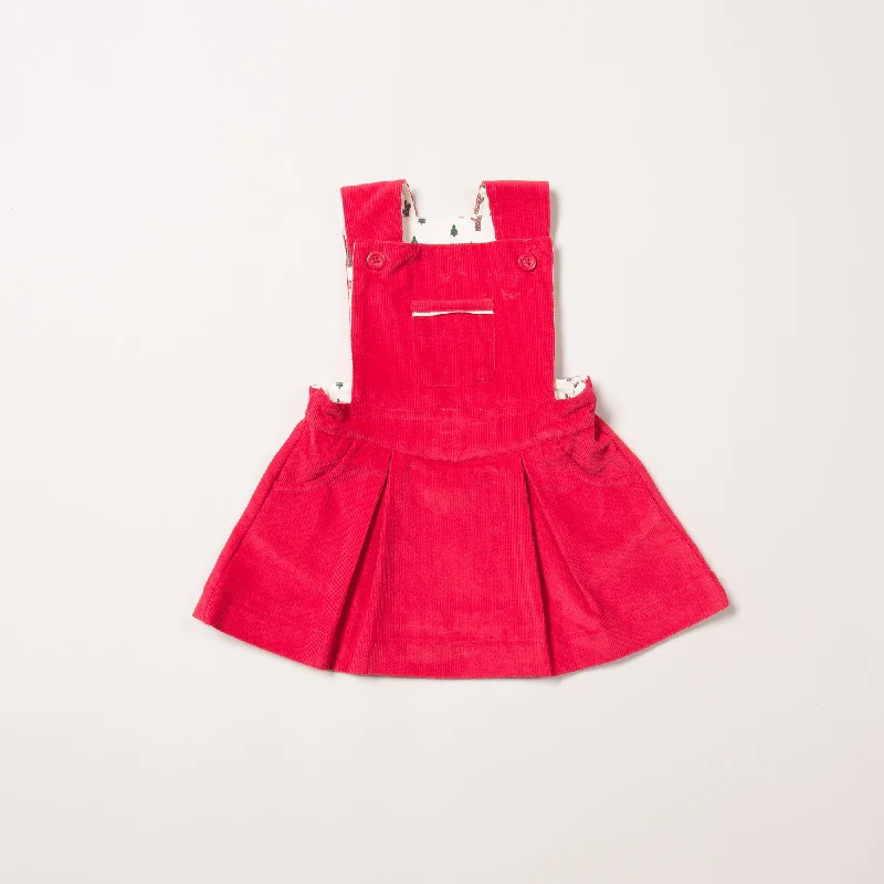 Raspberry Woodland Adventure Pinafore Dress Breathable unclassified dresses