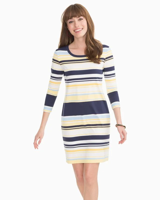 Southern Tide Camille Performance Dress Nautical Navy Soft fabric unclassified dresses