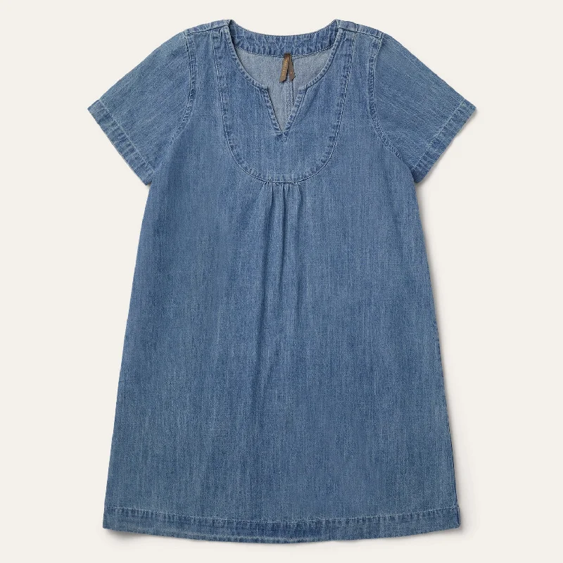 Stetson Denim Swing Dress Button-down Denim Skirt